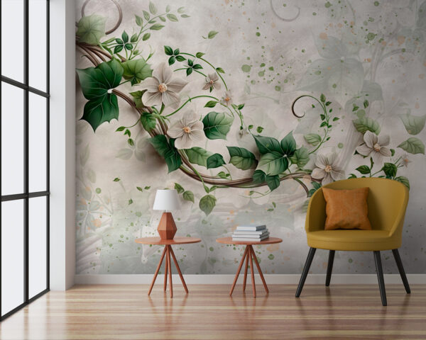 Painting of flowers and leaves u93923pig3 600x480 - Painting of flowers and leaves - tegory