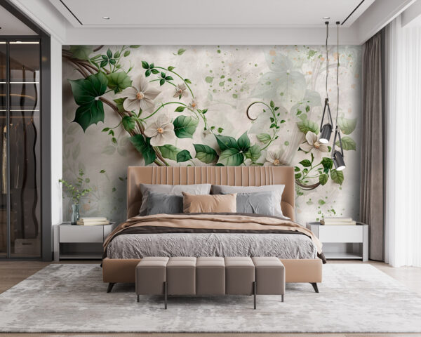 Painting of flowers and leaves u93923pib115 600x480 - Painting of flowers and leaves - tegory