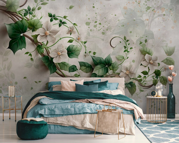 Painting of flowers and leaves u93923pib111 600x480 - Painting of flowers and leaves - tegory