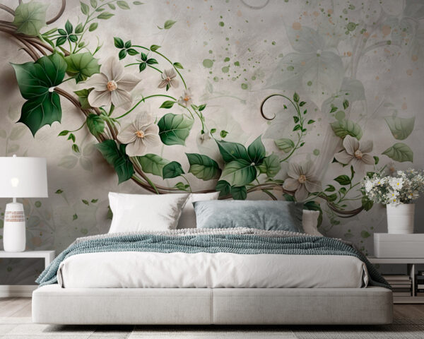 Painting of flowers and leaves u93923pib105 600x480 - Painting of flowers and leaves - tegory