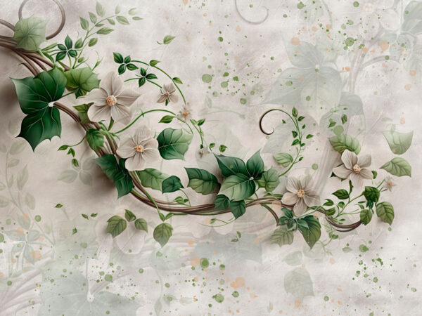 Painting of flowers and leaves u93923p 600x450 - Painting of flowers and leaves - tegory