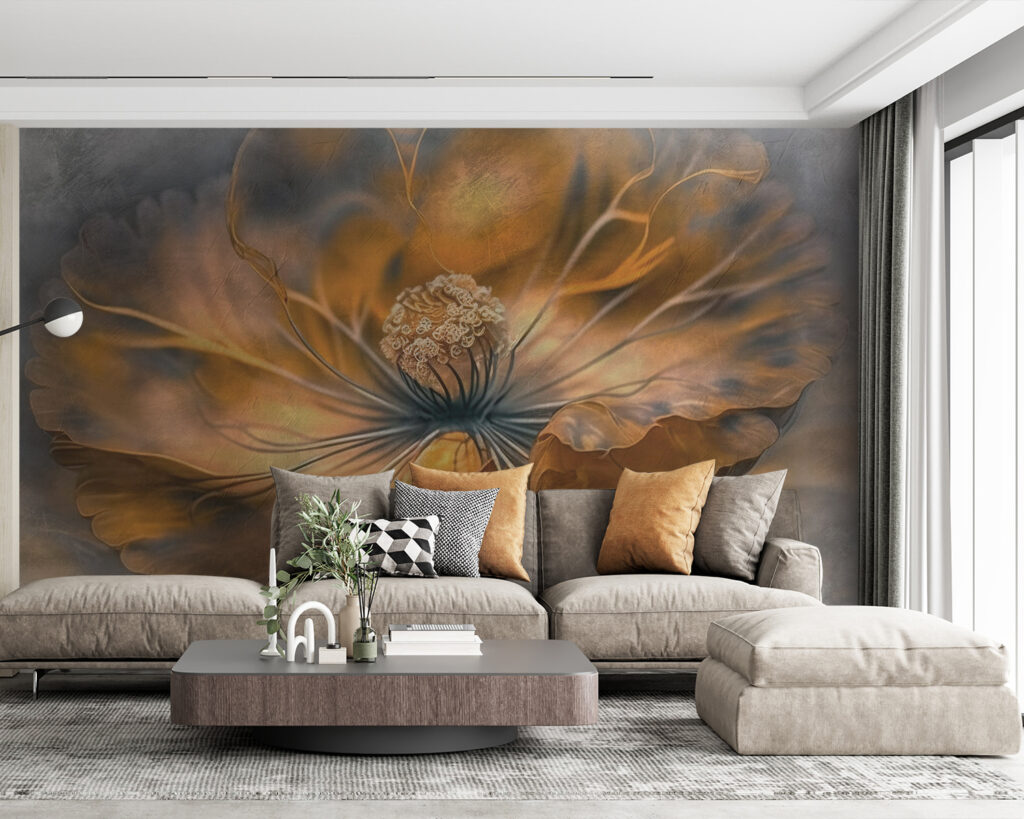 Delicate petals in warm hues