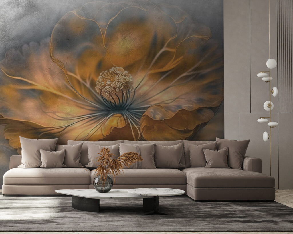 Delicate petals in warm hues