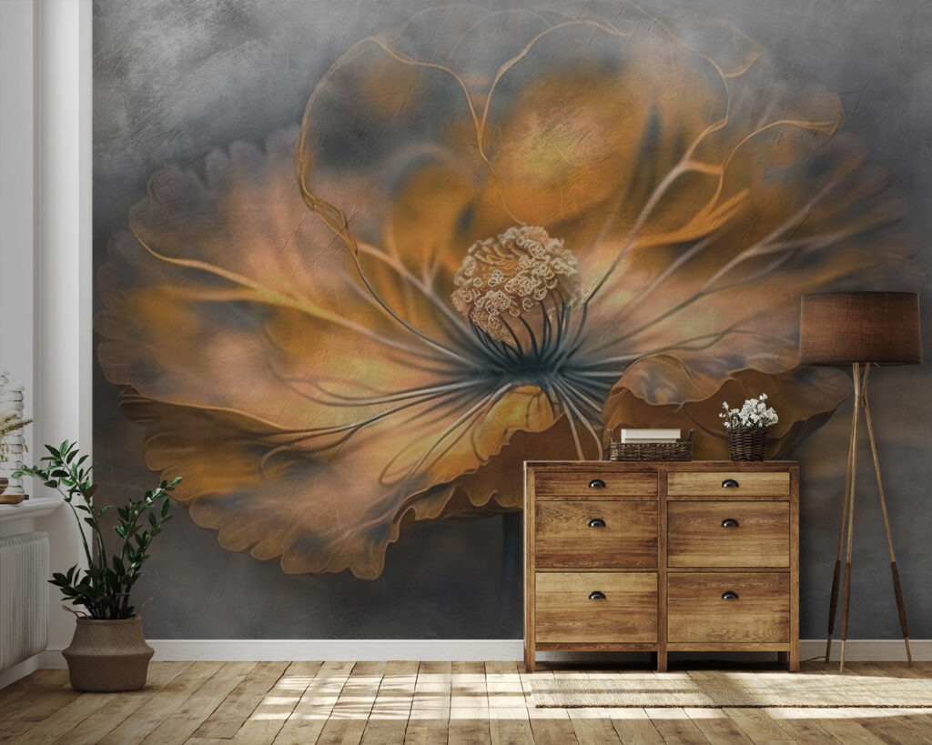Delicate petals in warm hues