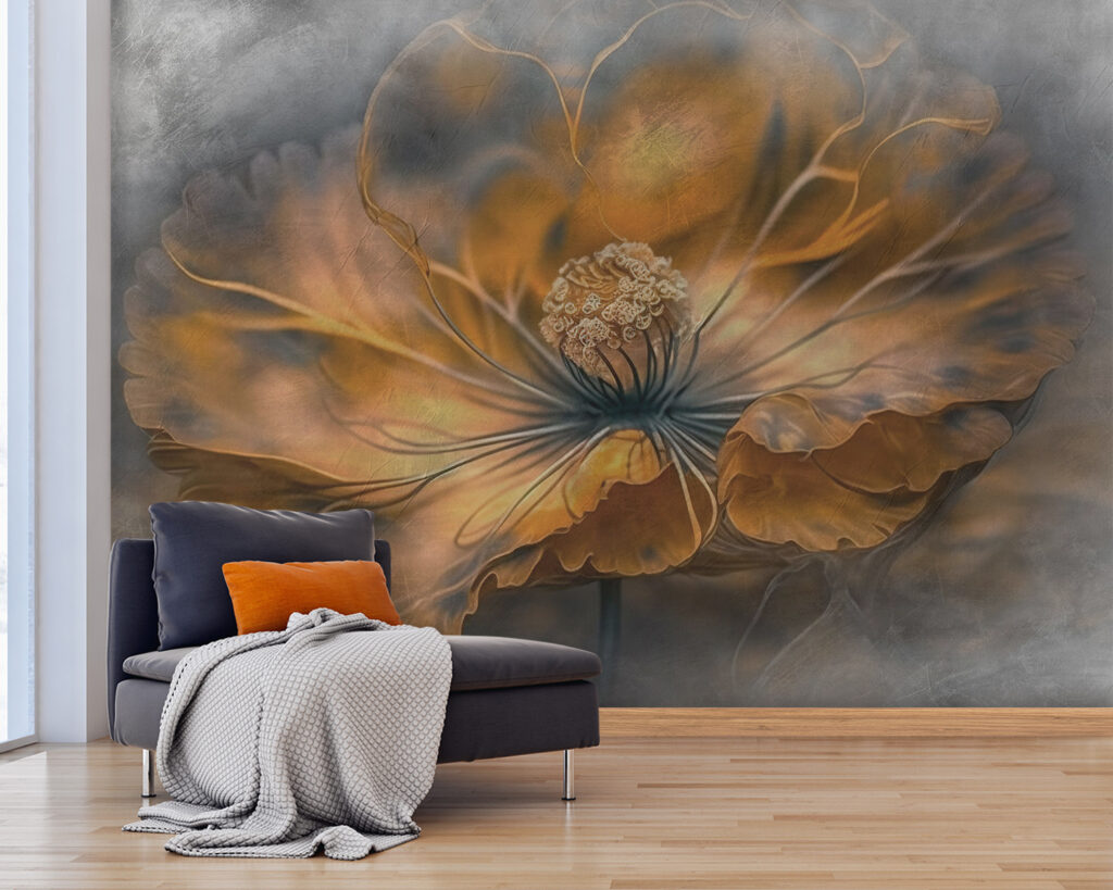 Delicate petals in warm hues