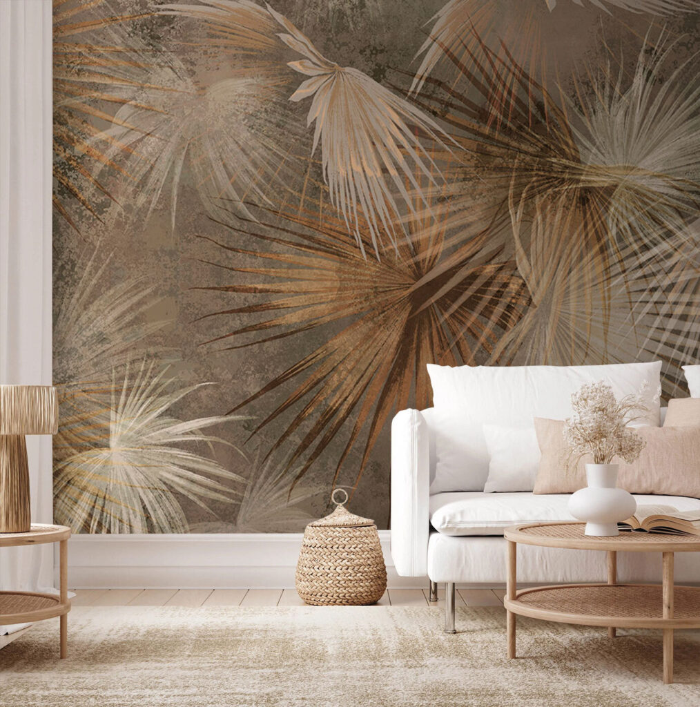 Tropical leaves in earthy tones Tropical leaves in earthy tones