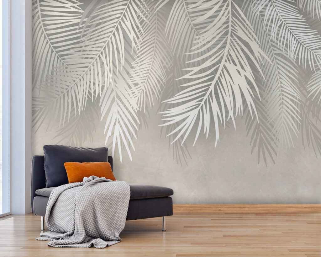 White leaves on a gray background u93103pig25 1024x819 - White leaves on a gray background - tegory