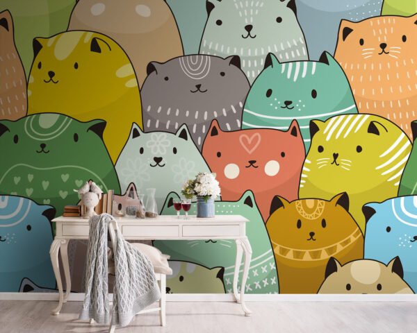 Group of cats in different colors u87551pig5m 600x480 - Group of cats in different colors - tegory