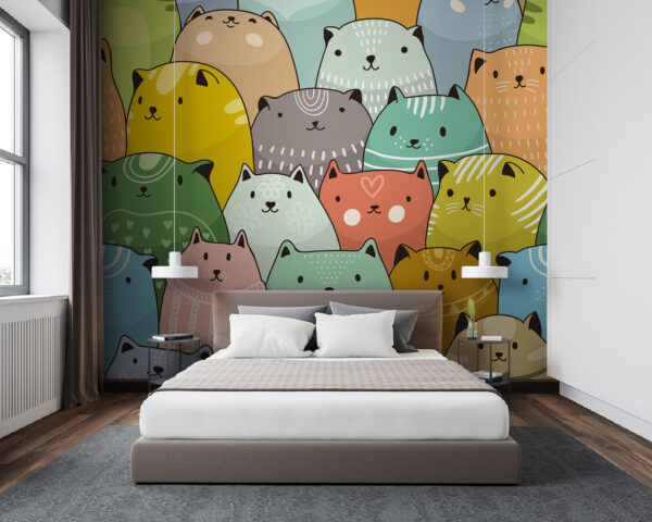 Group of cats in different colors u87551pib94 600x480 - Group of cats in different colors - tegory