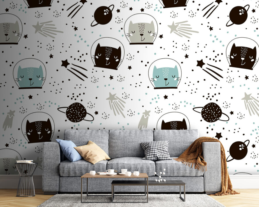Pattern of cats in space u85422pig54m 900x720 - Pattern of cats in space - tegory