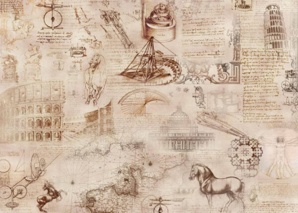 Historical illustrations and sketches collage. Historical illustrations and sketches collage.