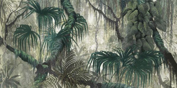 Painting of a forest Painting of a forest