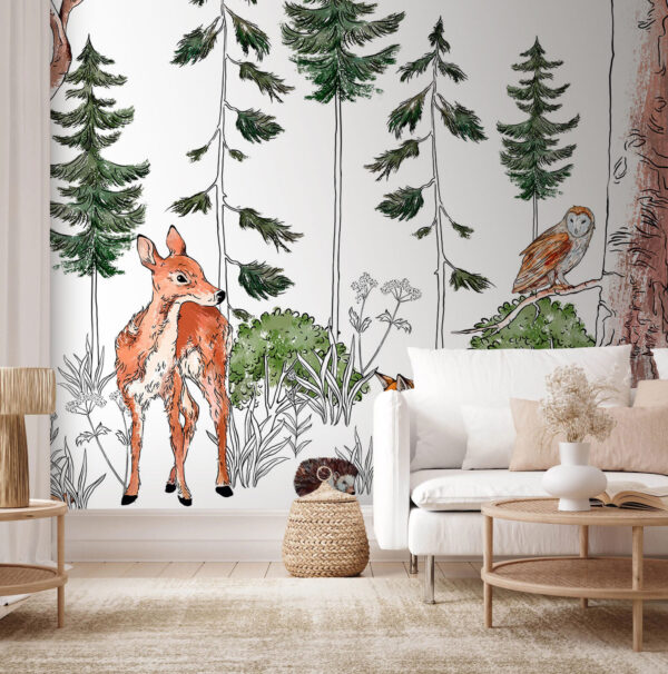 Group of animals in a forest u78692pig1m 600x606 - Group of animals in a forest - tegory