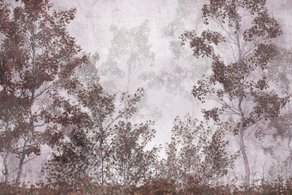 A group of trees with red leaves A group of trees with red leaves