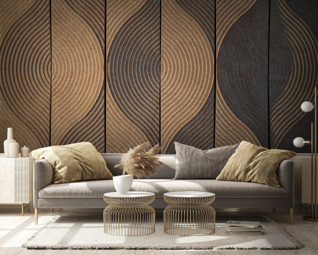 Flowing lines in earthy tones Flowing lines in earthy tones