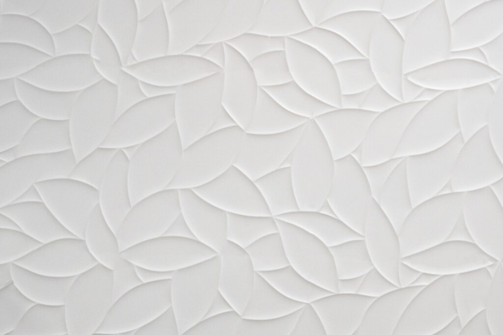 White surface with leaves White surface with leaves