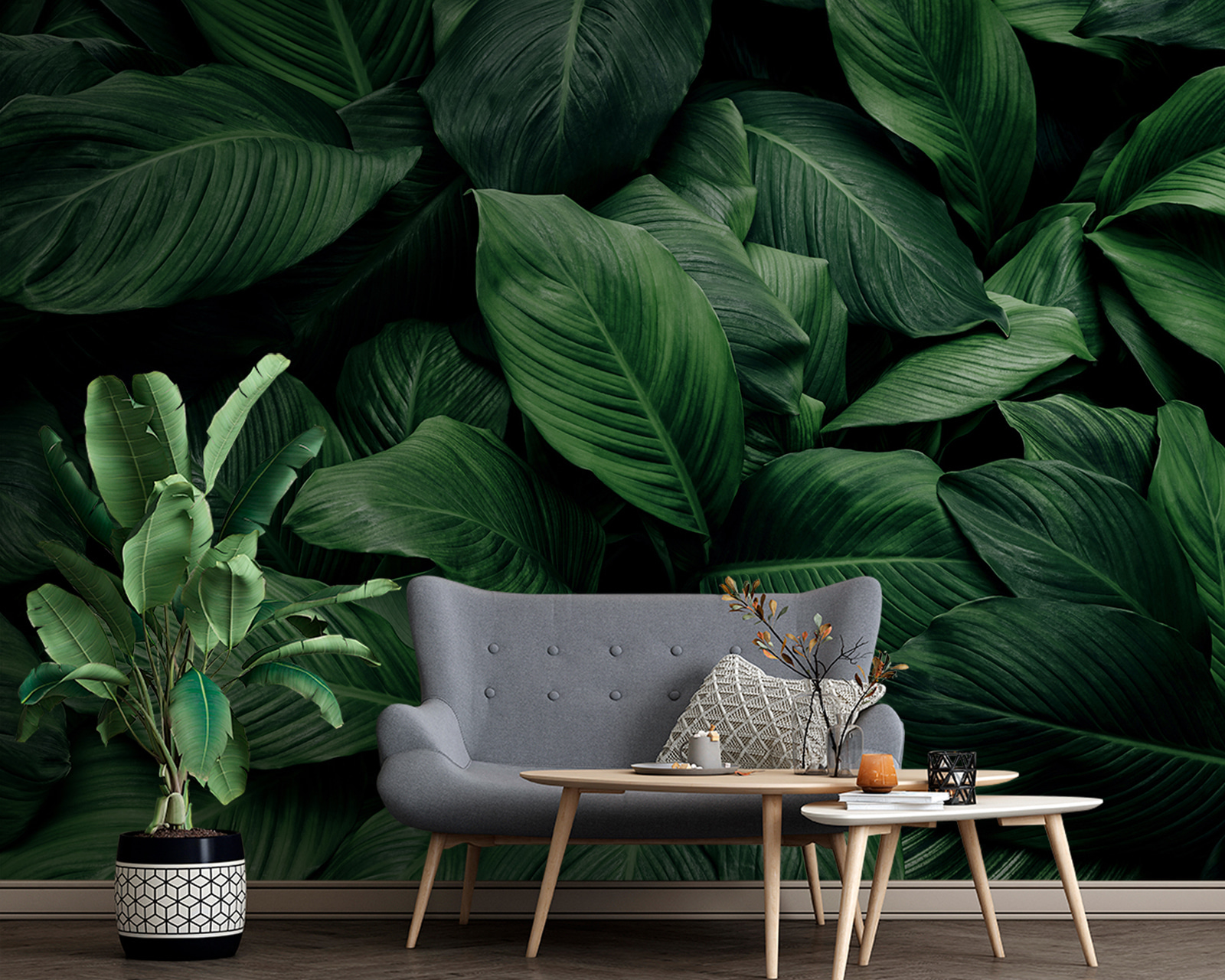 Large green leaves
