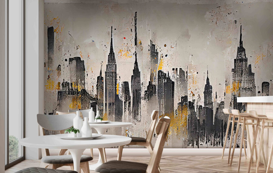 Painting of a city