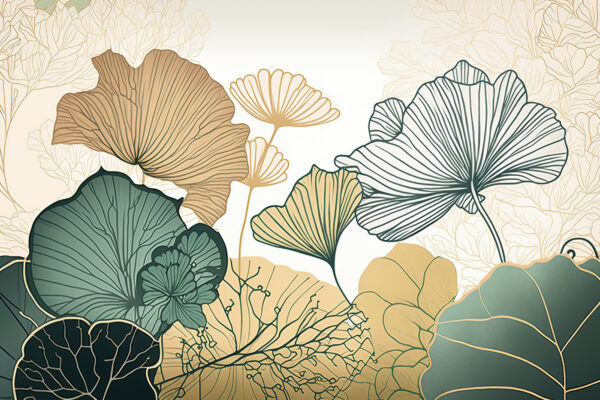 Botanical elegance in soft colors Botanical elegance in soft colors