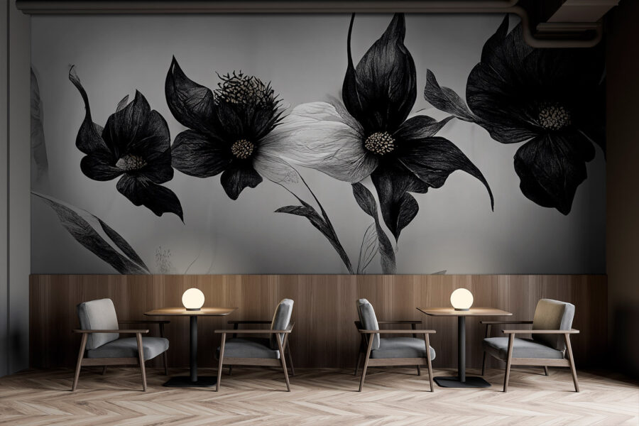 Black and white flower u75416piz1 900x600 - Black and white flower - tegory