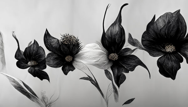 Black and white flower u75416p 600x342 - Black and white flower - tegory