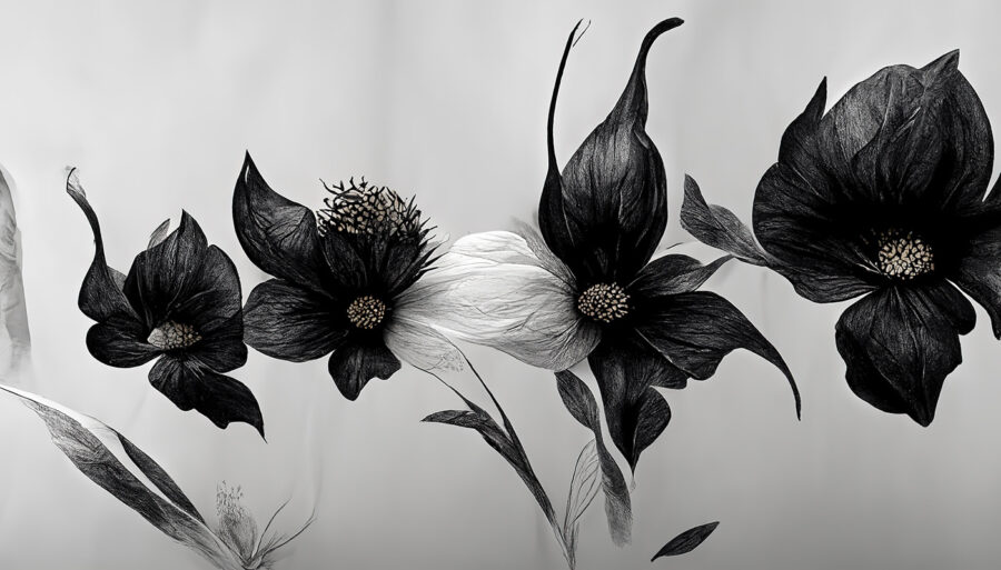 Black and white flower u75416p 900x513 - Black and white flower - tegory