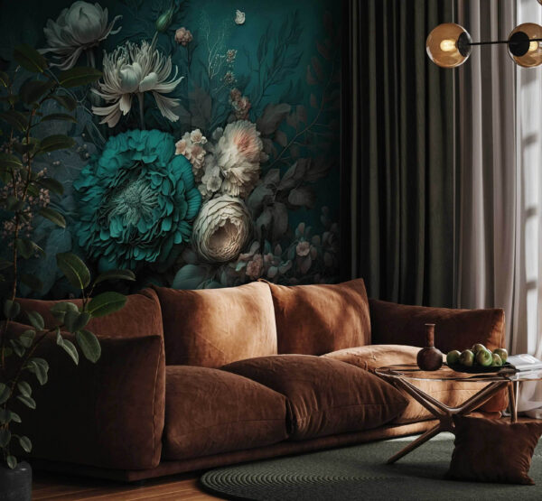 Elegant floral composition with deep hues. Elegant floral composition with deep hues.