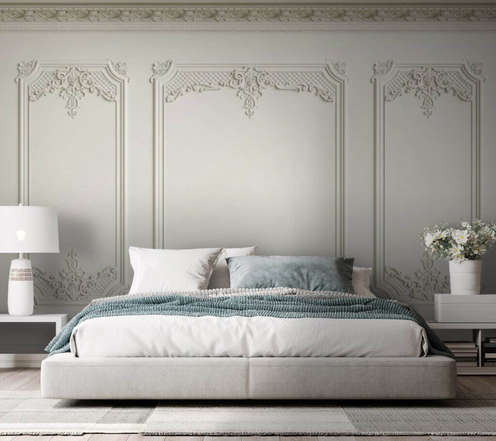 Wall with white walls Wall with white walls