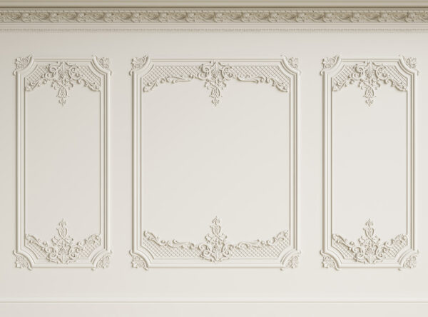 Wall with white walls Wall with white walls
