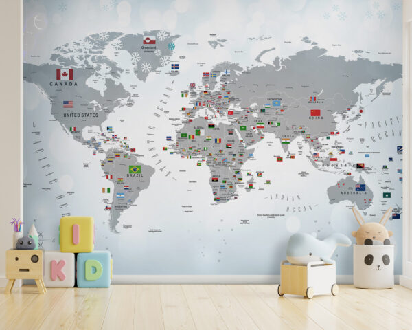 Map of the world with flags u72599pir161m 600x480 - Map of the world with flags