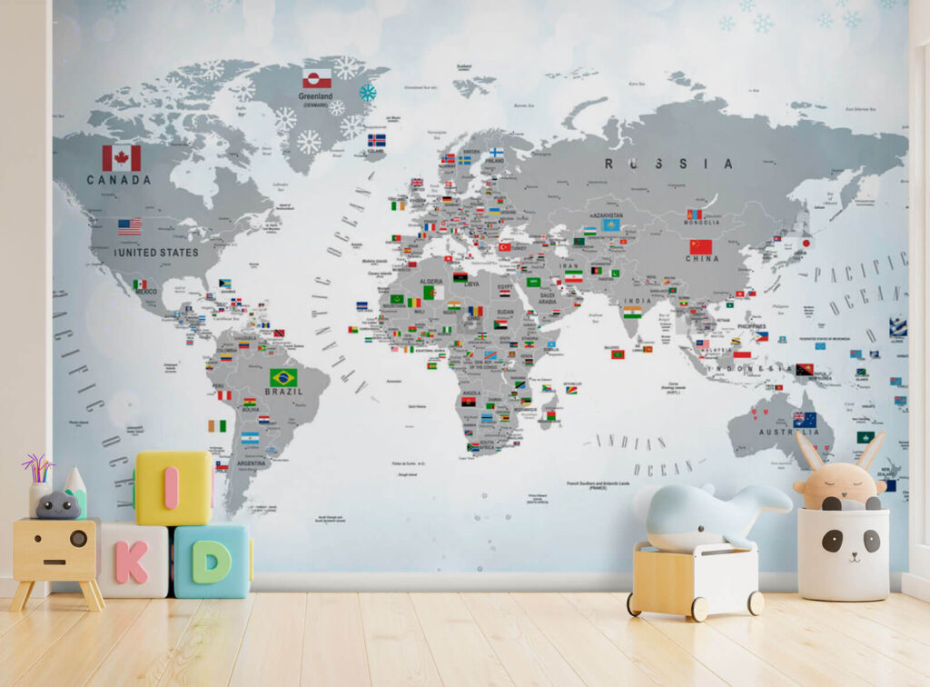 Map of the world with flags u72599pir1m 1024x756 - Map of the world with flags