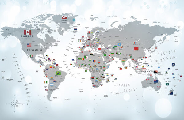 Map of the world with flags u72599p 600x392 - Map of the world with flags