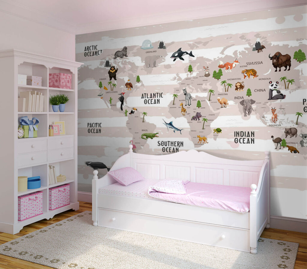 Map of the world with animals u72580pir1m 1024x896 - Map of the world with animals - tegory