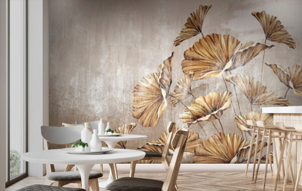 Painting of leaves on a wall u72440pik1m 600x380 - Painting of leaves on a wall - tegory