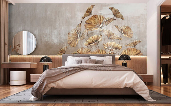 Painting of leaves on a wall u72440pib1 600x373 - Painting of leaves on a wall - tegory