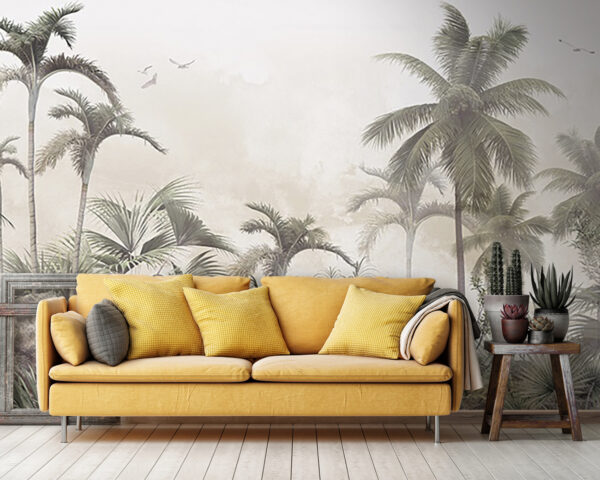 Palm trees and rocks in a foggy environment u72419pig36m 600x480 - Palm trees and rocks in a foggy environment - tegory