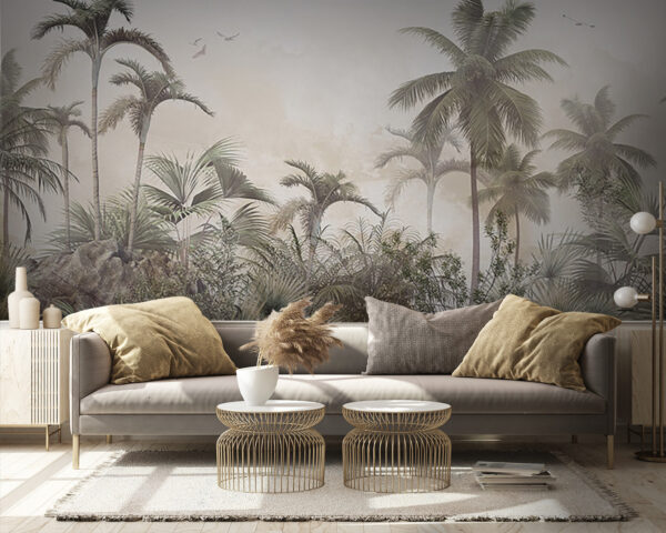 Palm trees and rocks in a foggy environment u72419pig9 600x480 - Palm trees and rocks in a foggy environment - tegory