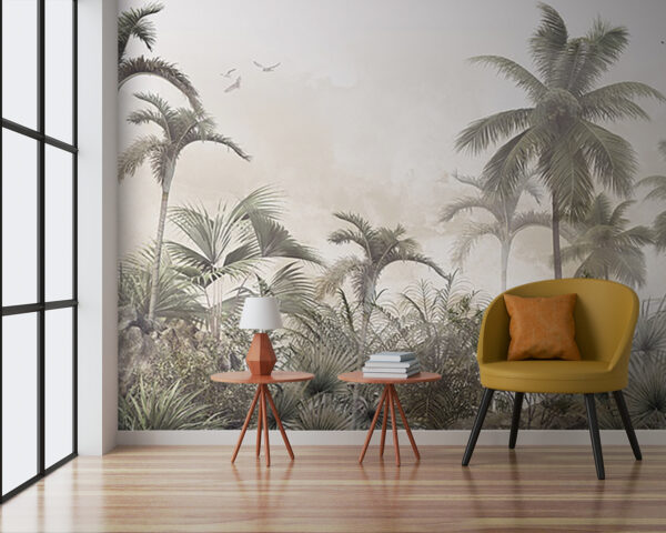 Palm trees and rocks in a foggy environment u72419pig3 600x480 - Palm trees and rocks in a foggy environment - tegory