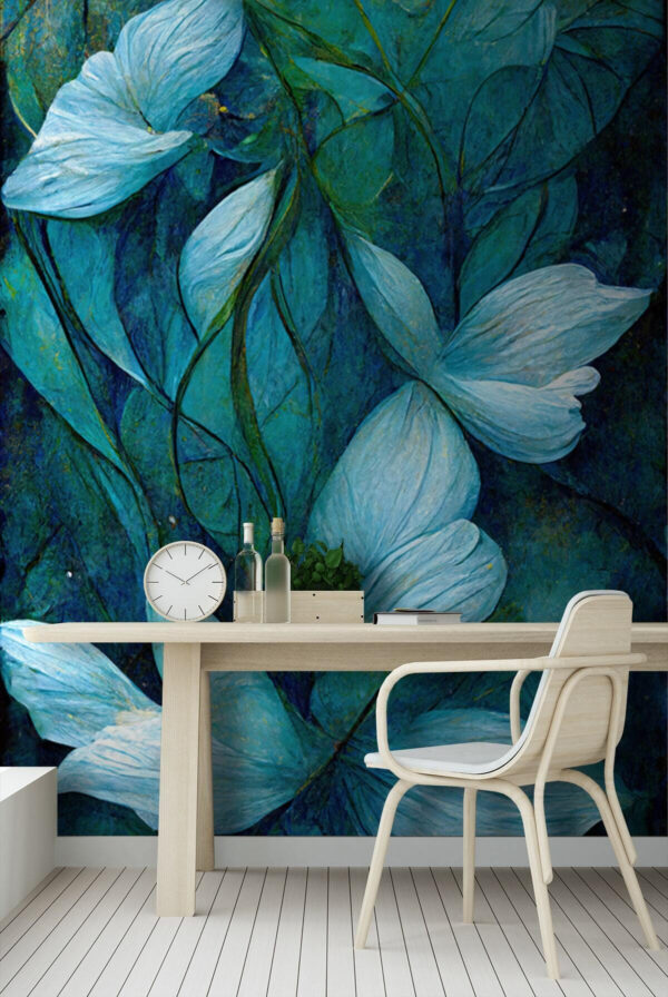 Painting of flowers and leaves u72400pih3 600x896 - Painting of flowers and leaves