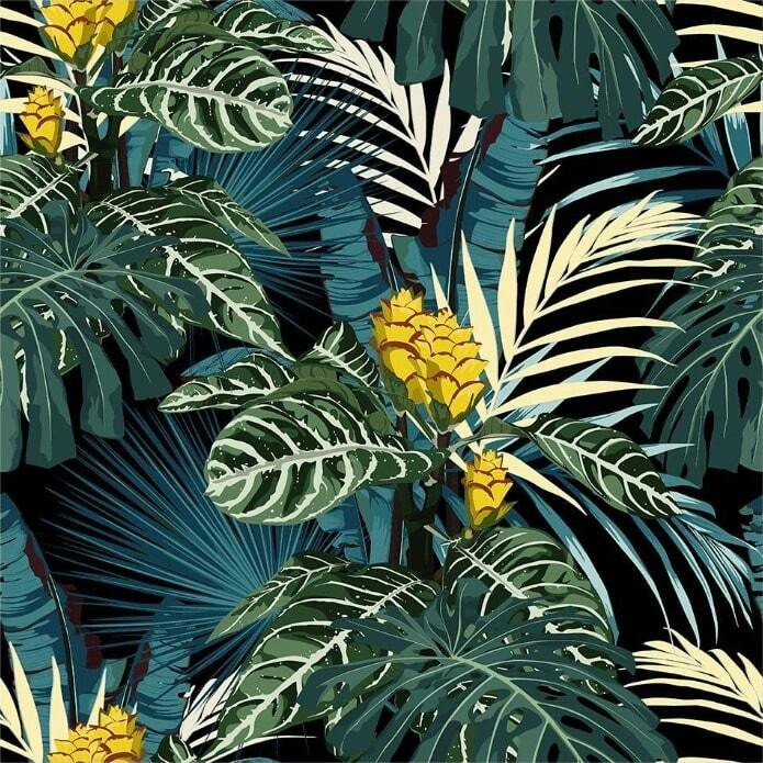 Pattern of tropical plants u72347p - Pattern of tropical plants - tegory