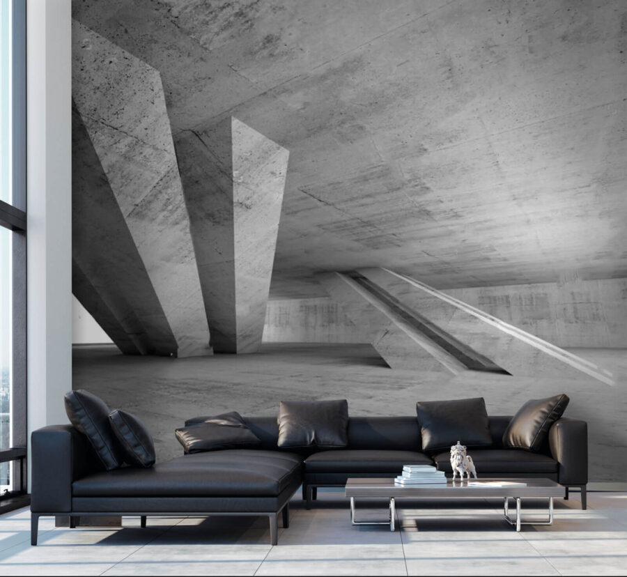 u72303pig2 900x828 - Concrete room with columns - tegory