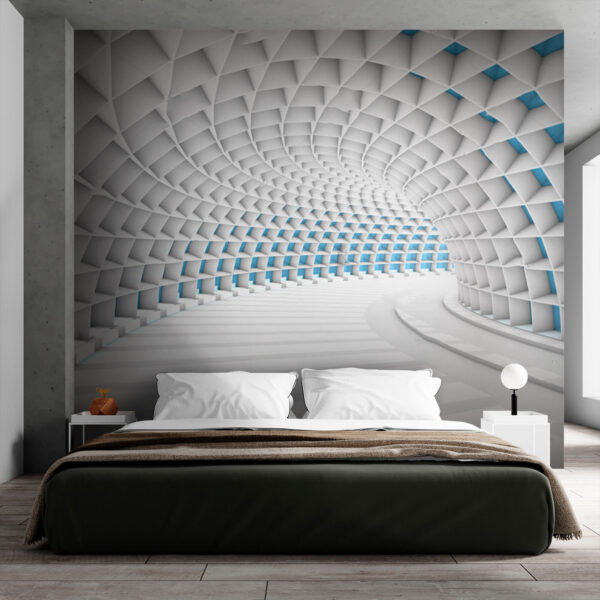 White tunnel with blue squares u72280pib1m 600x600 - White tunnel with blue squares - tegory