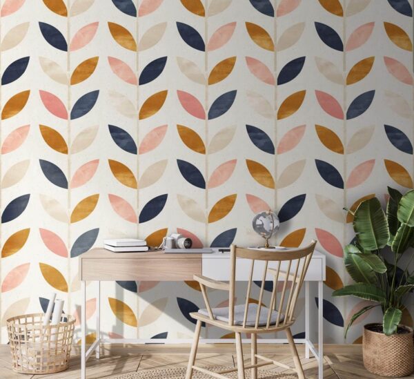 Pattern of colorful leaves u72184pir2 600x549 - Pattern of colorful leaves - tegory