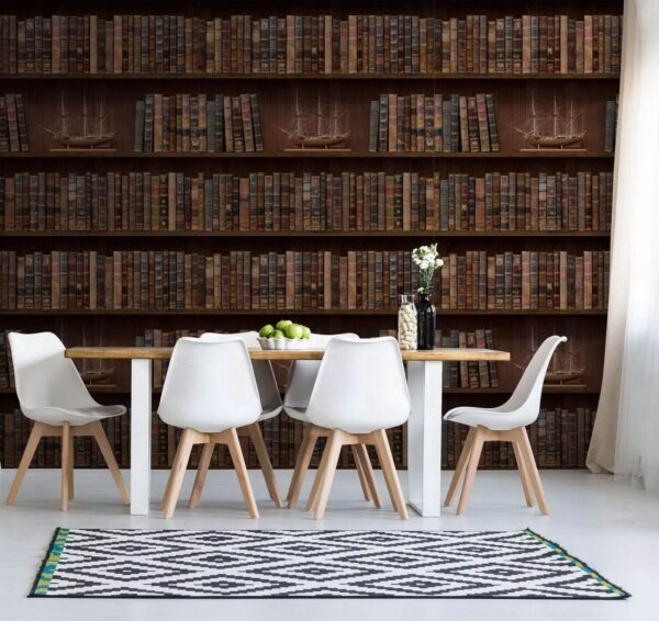 Wall of books with boats on them u72118piq1 600x566 - Wall of books with boats on them - tegory
