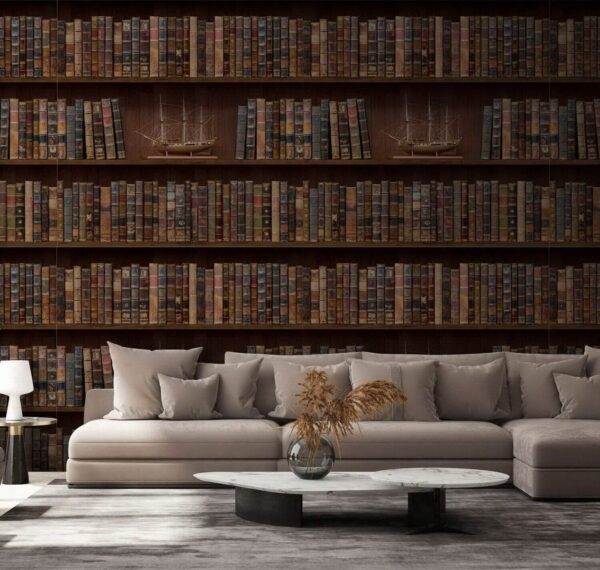 Wall of books with boats on them u72118pig1m 600x570 - Wall of books with boats on them - tegory