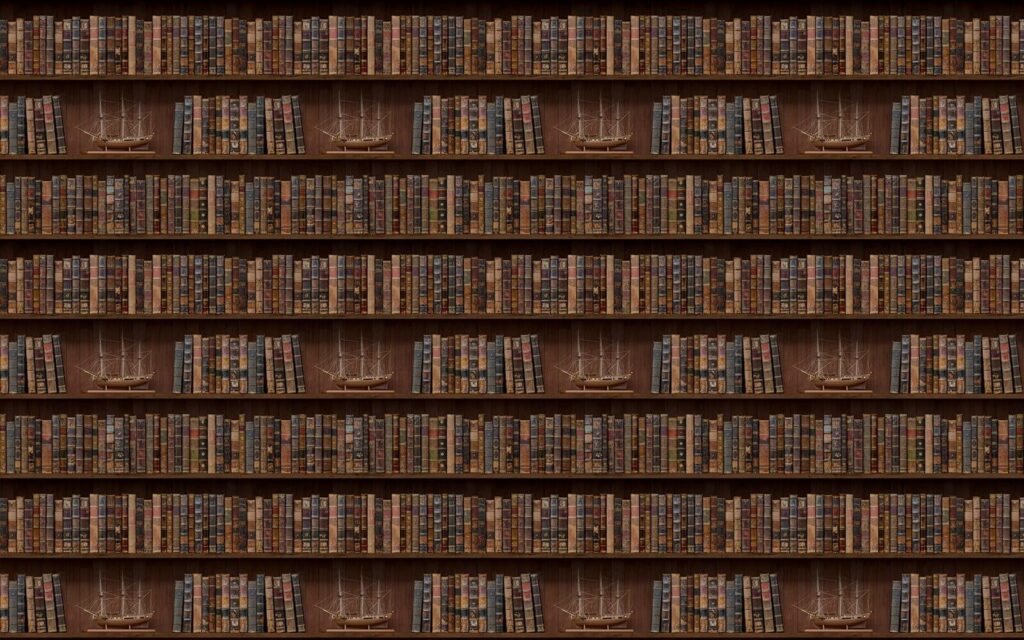 Wall of books with boats on them u72118p 1024x640 - Wall of books with boats on them - tegory