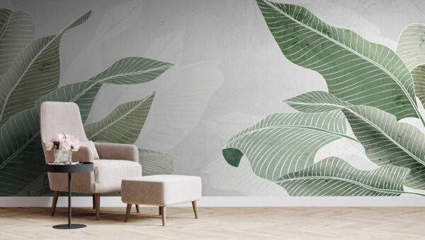 Soft greens and calming textures. Soft greens and calming textures.