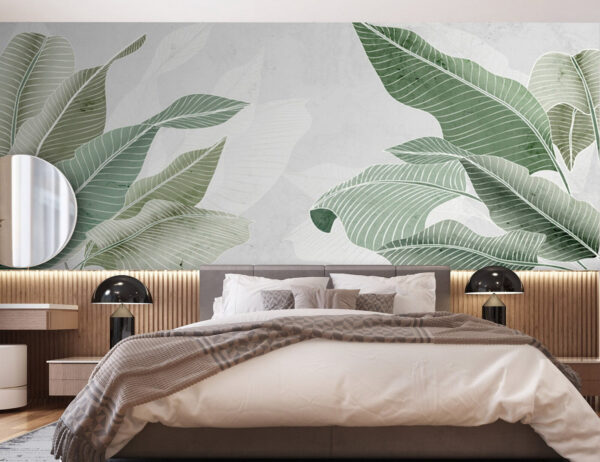 Soft greens and calming textures. Soft greens and calming textures.