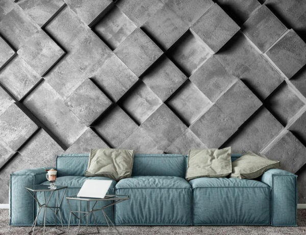 Grey and white wall with squares Grey and white wall with squares