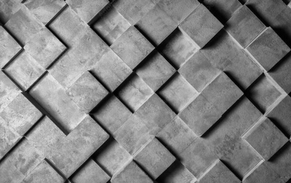Grey and white wall with squares Grey and white wall with squares